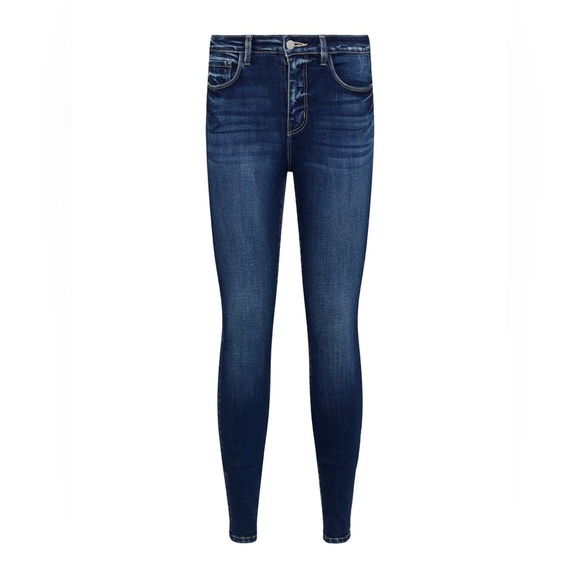 L’AGENCE “Brigitte” Skinny Mid-Rise Jeans Blue Denim Dark Wash Size 27” x 28” - Picture 15 of 15